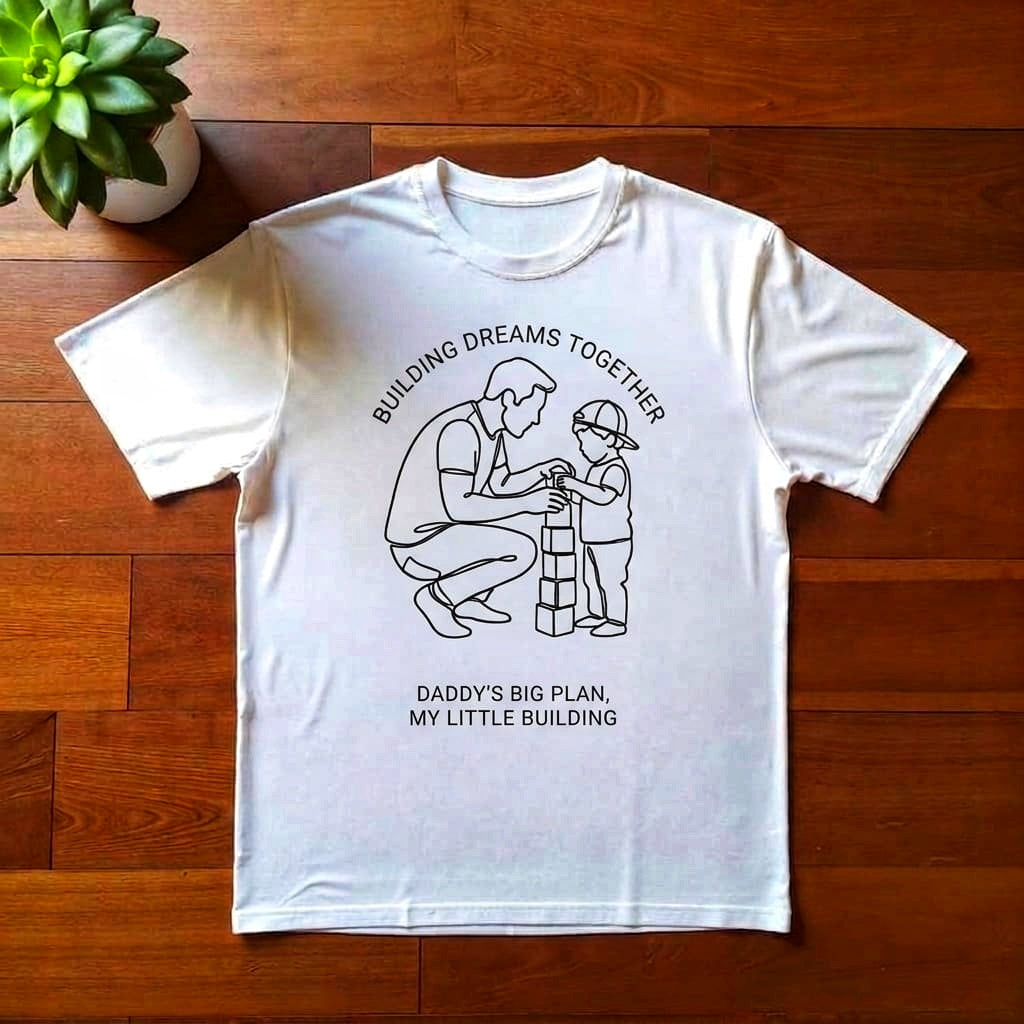 Building Dreams Together Oversized Graphic T-Shirt