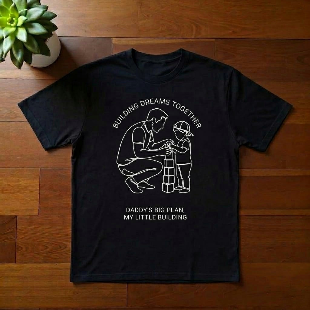 Building Dreams Together Oversized Graphic T-Shirt