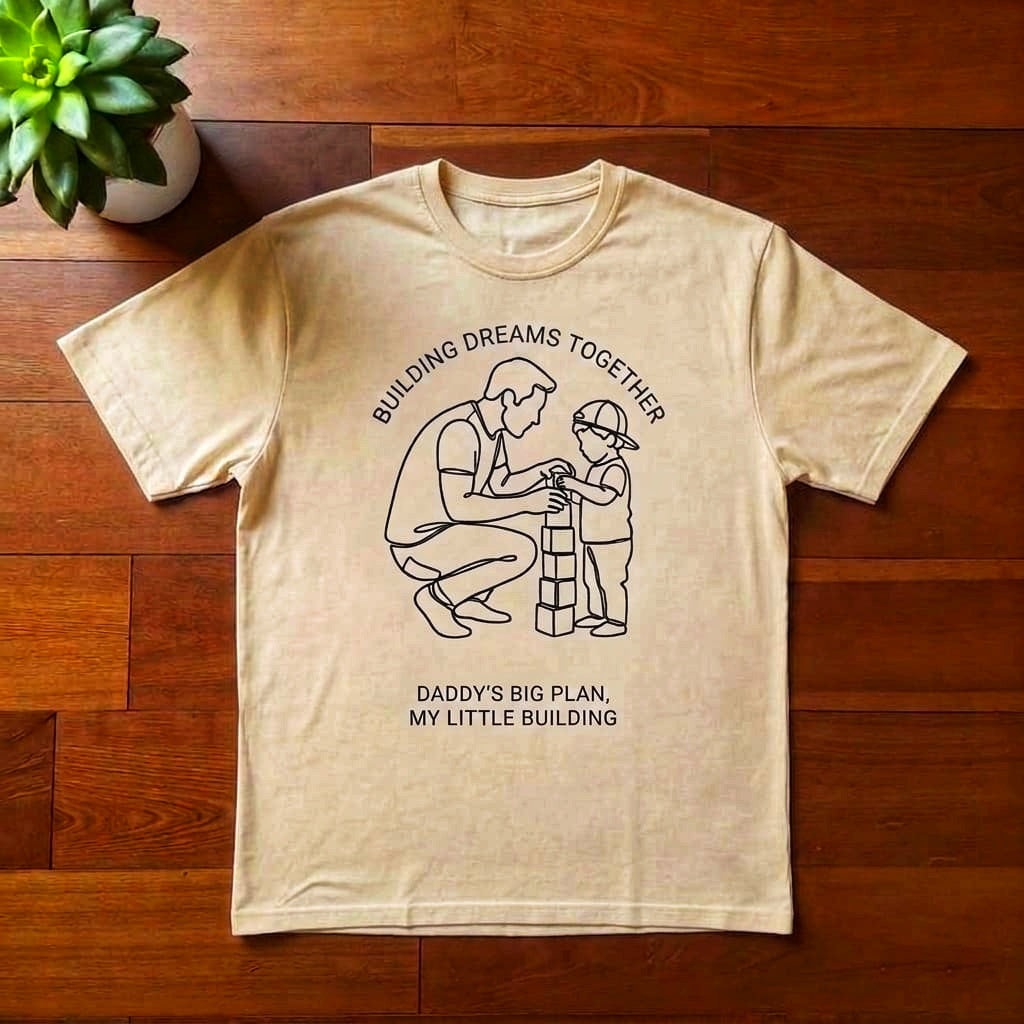 Building Dreams Together Oversized Graphic T-Shirt