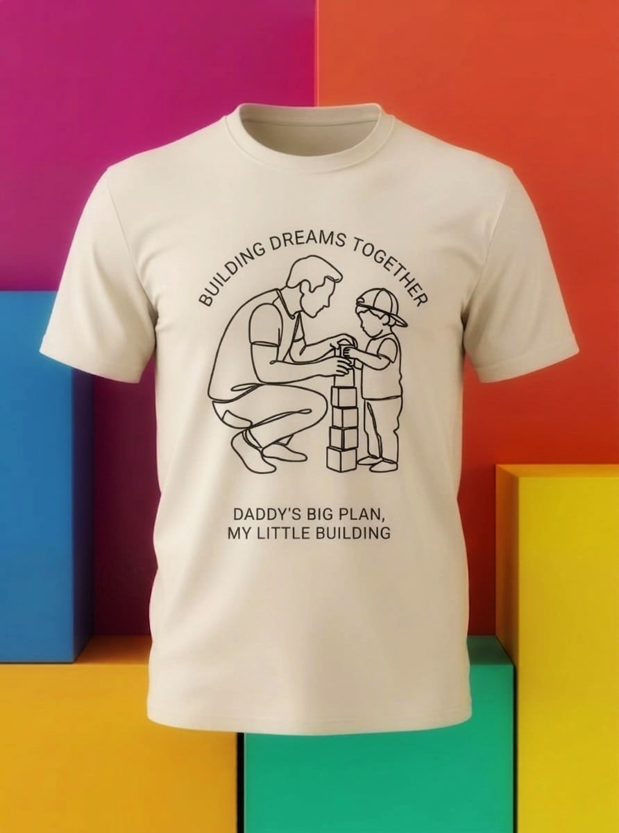 Building Dreams Together Oversized Graphic T-Shirt