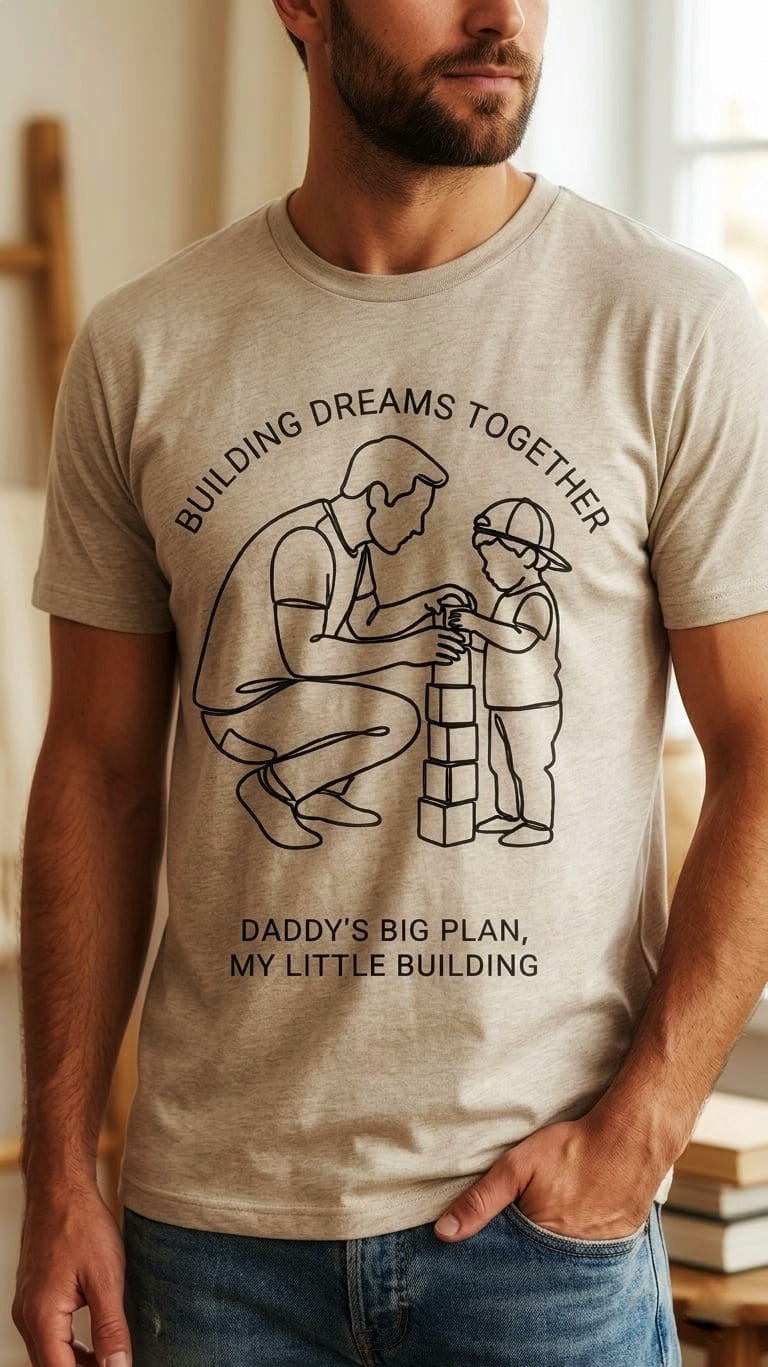 Building Dreams Together Oversized Graphic T-Shirt