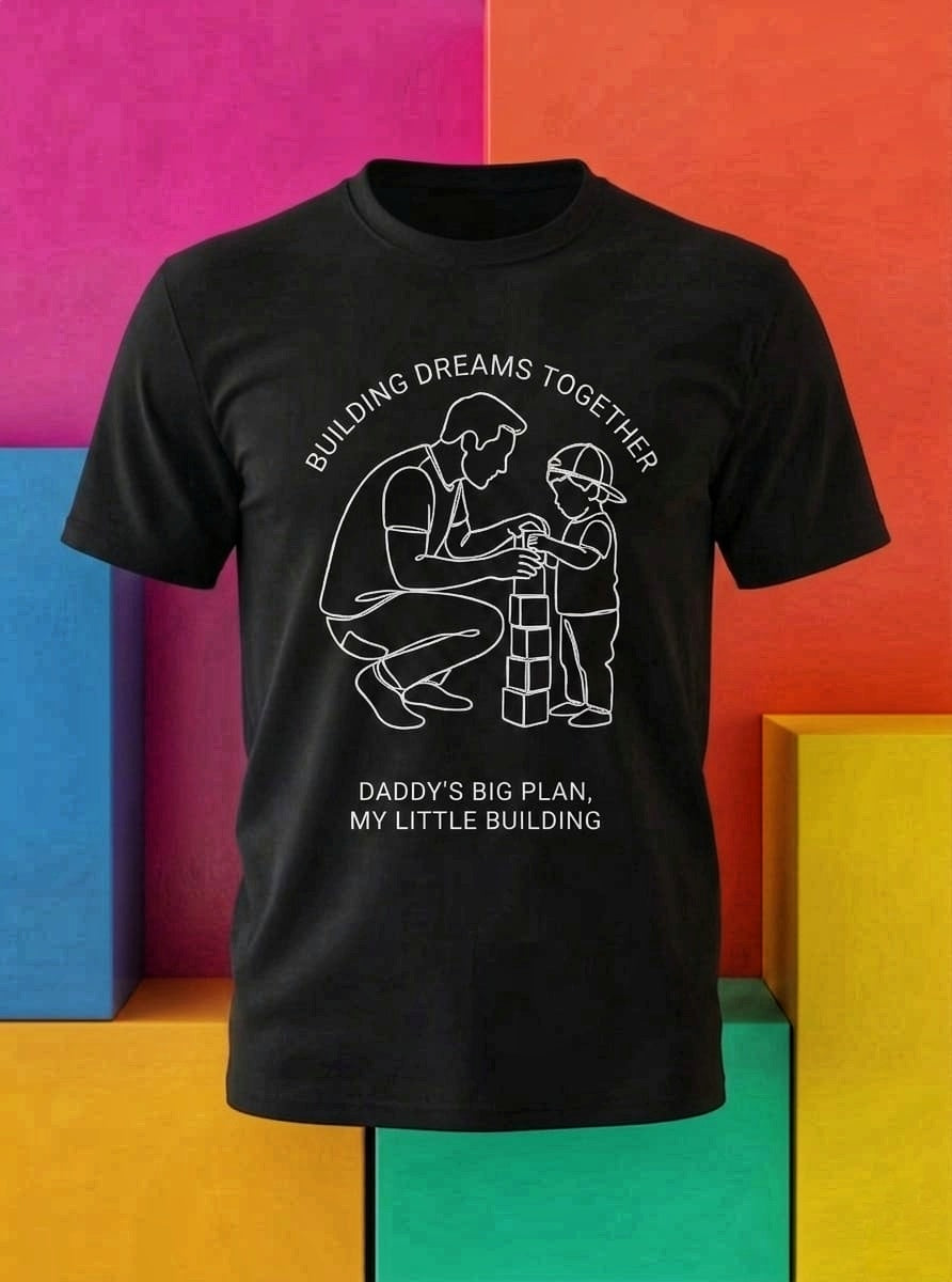 Building Dreams Together Oversized Graphic T-Shirt