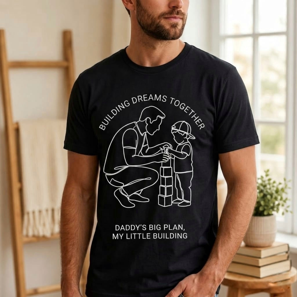 Building Dreams Together Oversized Graphic T-Shirt