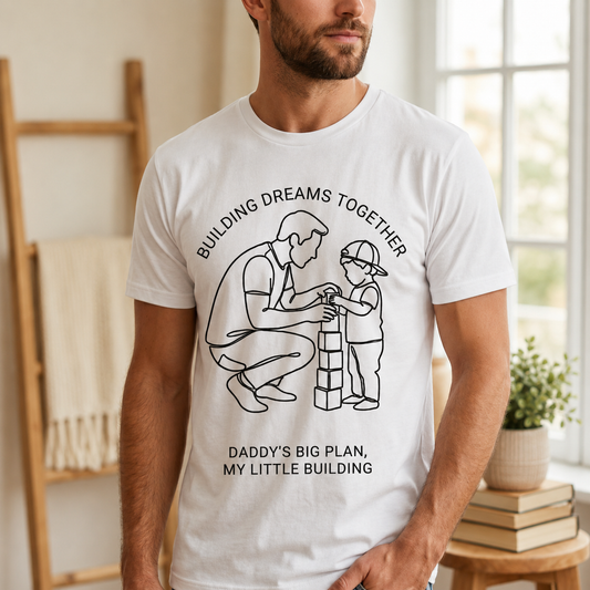 Building Dreams Together Oversized Graphic T-Shirt